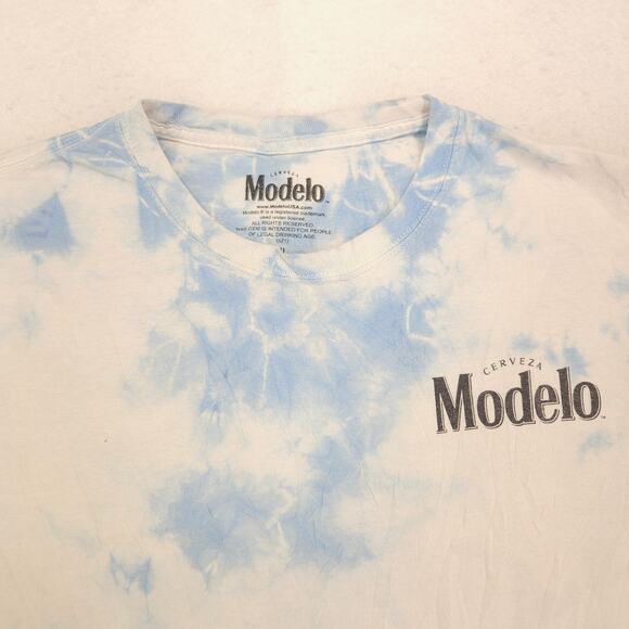 Modelo Short Sleeve Crew Neck Graphic T Shirt Mens Size Extra Large XL Tie Dye - Picture 1 of 9